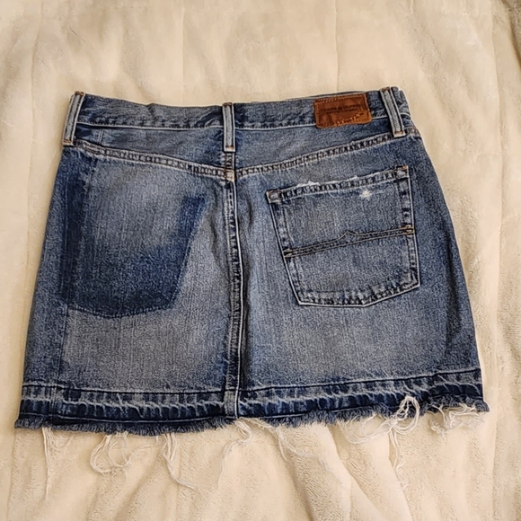 Ralph Lauren denim and supply mini denim skirt distressed size 27 - Picture 2 of 7